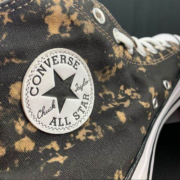 Converse Chuck Taylor All Star Hi Bleach Black Hemp Dip Womens Various - Picture 10 of 11